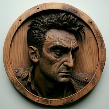 3D model Travis Bickle Taxi DriverRobert de Niro (STL)